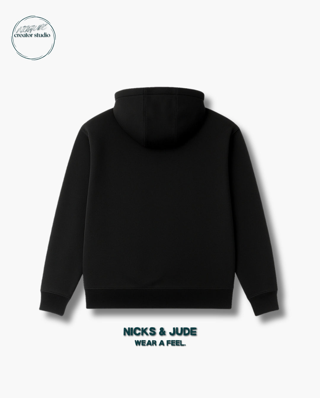 Midnight - Relaxed fit hoodie black