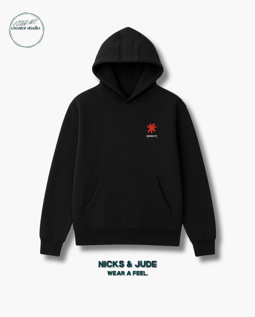 Persevere - Relaxed fit hoodie black