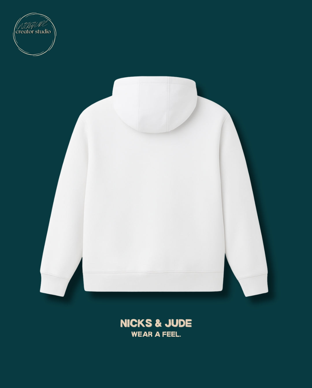 Unruly - Relaxed fit hoodie white